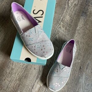 Toms Alpargata Drizzle Grey Superbloom Dot print shoes